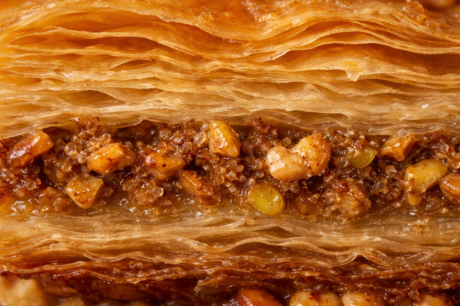 Baklava hamur katmanları