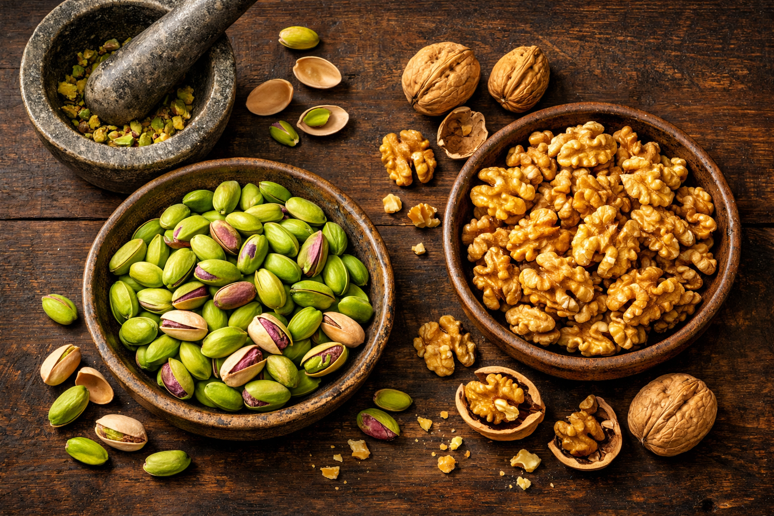 Antep fıstığı ve ceviz